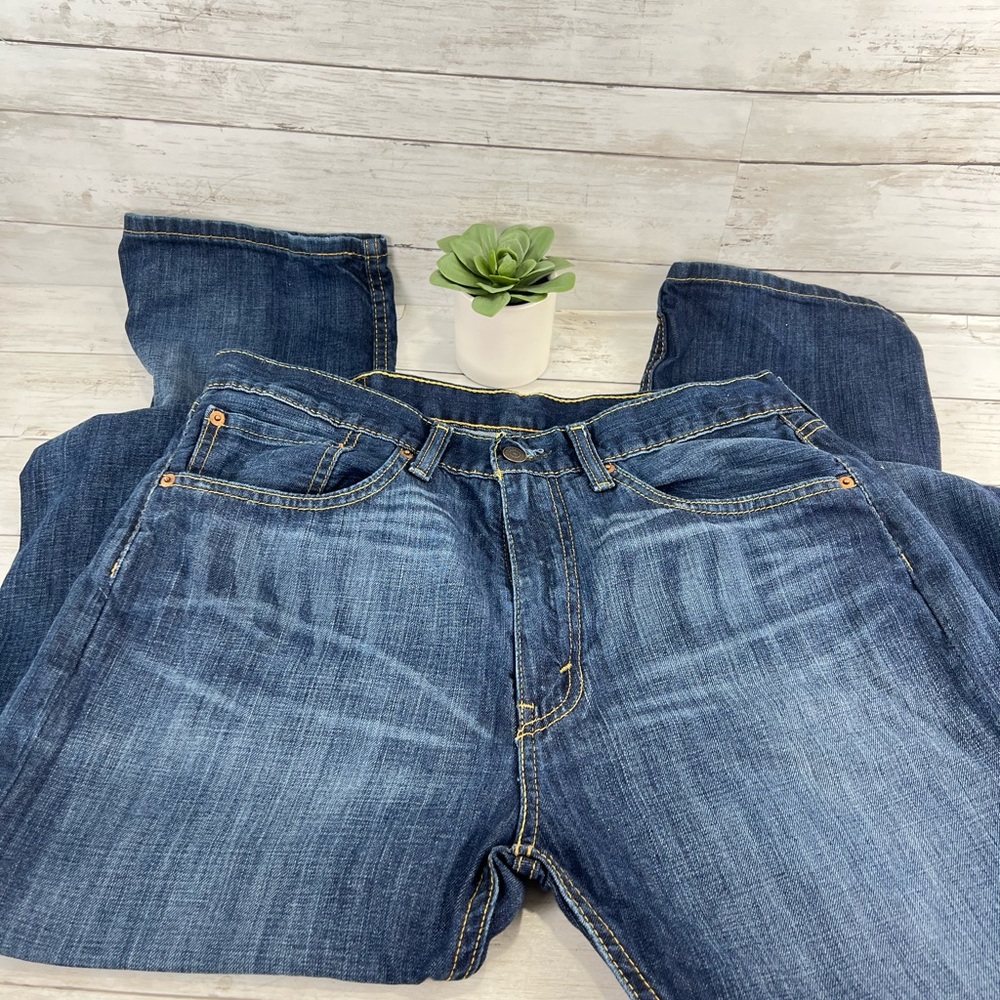 Levi Strauss & Co. 505 Regular Fit Jeans W34 L36 Blue Denim Men’s 100% Cotton - Picture 4 of 11